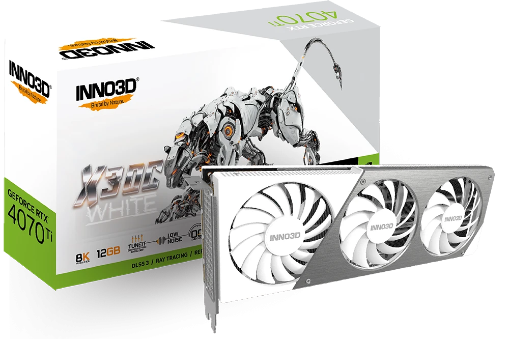 INNO3D GeForce RTX 4070 Ti X3 OC WHITE